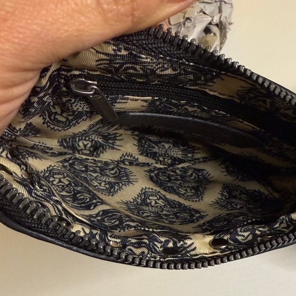 Ed Hardy Black Crossbody Bag with Pink and Red Accents - Picture 13 of 16